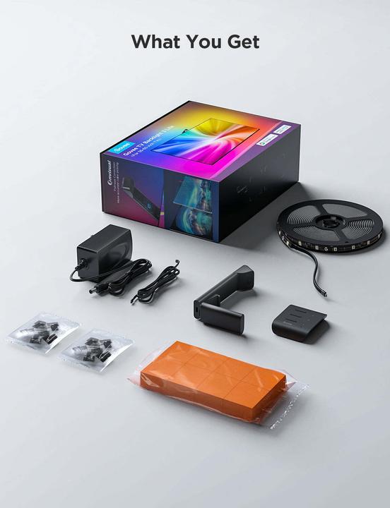 Produktbild Govee TV Backlight (Warmweiss, RGBIC, 360 cm, Indoor)