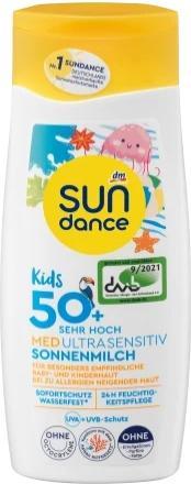 dm Sundance Sonnenmilch Kids, MED ultra sensitiv, LSF 50+ (Sonnenmilch, SPF 50+, 200 ml)