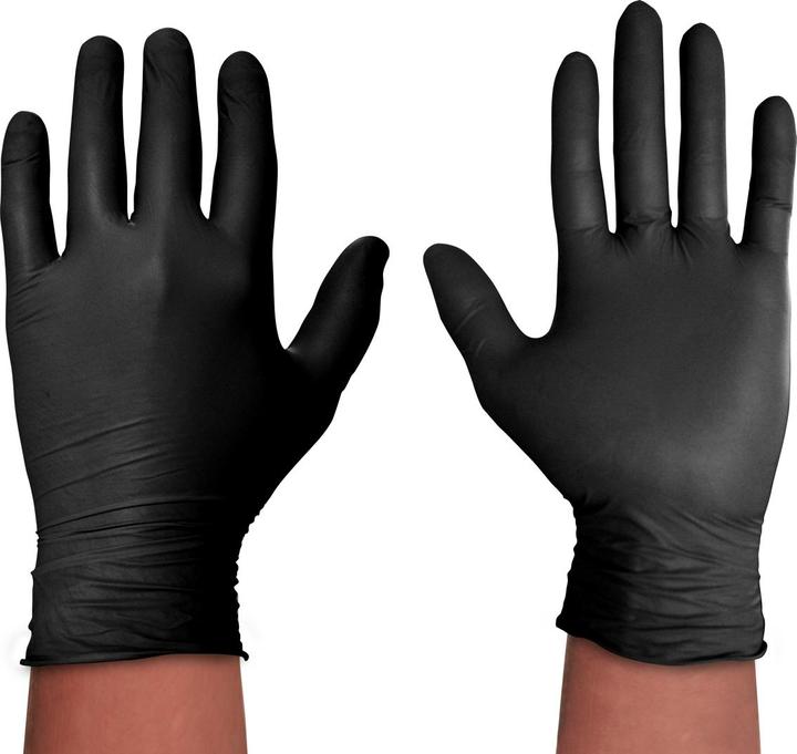 Image du produit Spontex Gants jetables Extra Black 100 en vinyle taille L