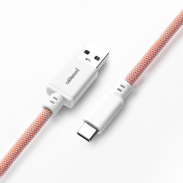 Immagine prodotto CableMod Cavo per tastiera a spirale Pro da USB-C a USB tipo A, Orangesicle (1.50 m, USB 2.0)