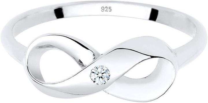 Produktbild Elli Infinity Womens Ring 925 Silver Diamond 003 Carat (52, 925 Silber)