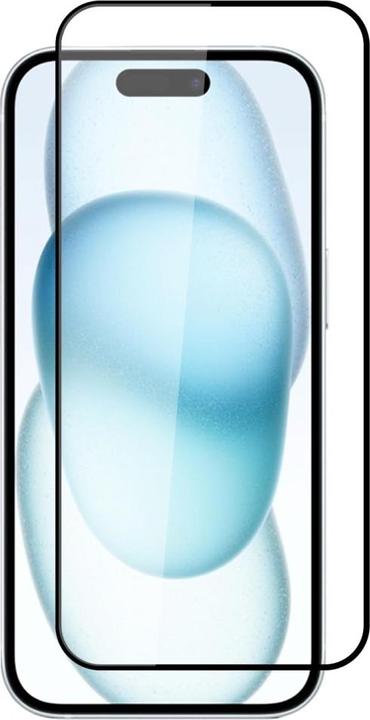 Produktbild Screenguard Apple iPhone 15 Full Screen Panzerglas Schutzfolie 2.5D 9H (1 Stk., Apple iPhone 15)