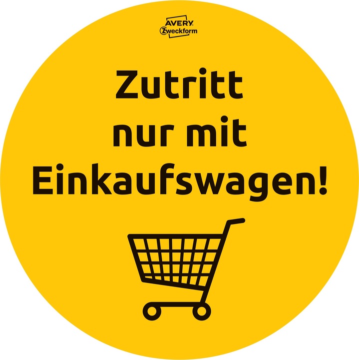 Produktbild Avery Hinweis-Etiketten Set Ø 200 mm, 12 Blatt