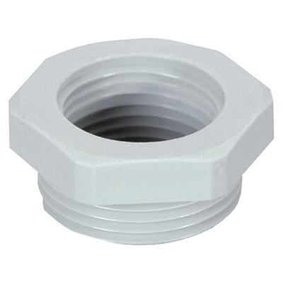 Actual product image Jacob Reducer with hexagonal external thread M25 internal thread M20Polyamide light grey RAL 7035