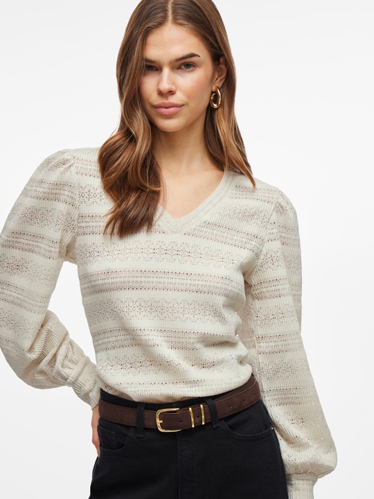 Actual product image Vila V-Ausschnitt Oberteil mit langen Ärmeln (XXL)