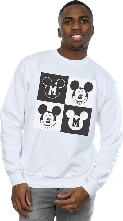 Immagine prodotto Disney Mickey Mouse Smiling Squares Felpa Uomo (S)