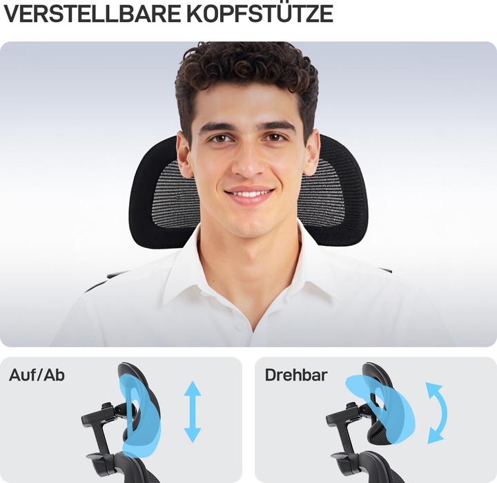 Immagine prodotto Homcom Sedia da ufficio (50 - 58 cm)