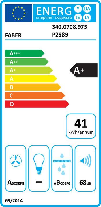 Energy Label Faber GALILEO SLIM A600 (60 cm, Induction hob)