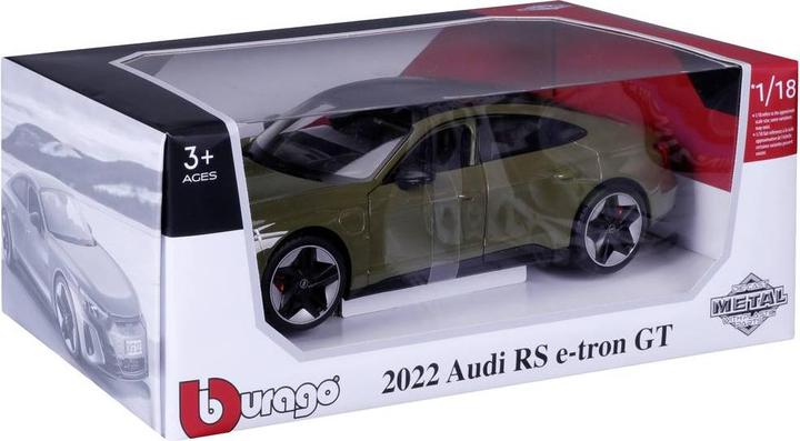 Actual product image Bburago Audi RS e-tron GT 2022, tactical green 1:18 model car