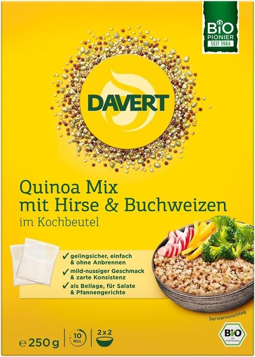 Davert Quinoa Mix Hirse Buchweizen im Kochbeutel (250 g)