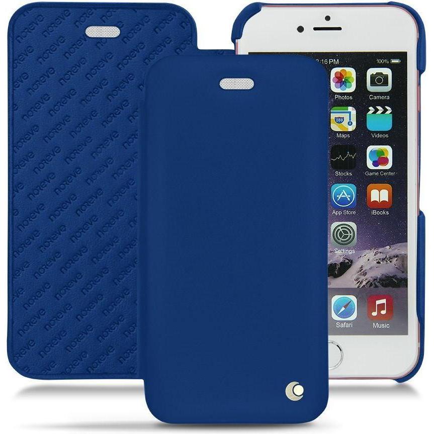 Noreve Lederschutzhülle horizontal (Apple iPhone 6s), Smartphone Hülle, Blau