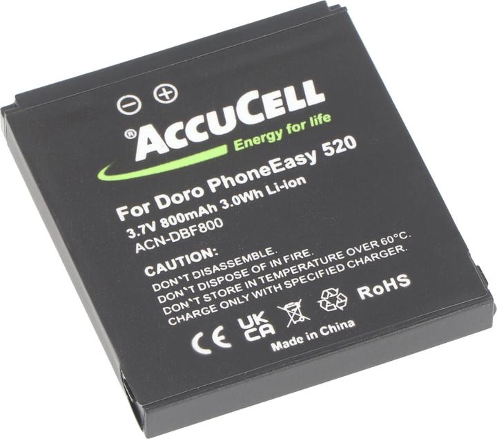 Actual product image Doro Battery 520, DBF-800A, DBF-800B, DBF-800C, DBF-800D, DBF-800E