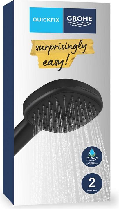 Image du produit Grohe Vitalio Comfort 110 QuickFix Handbrause, intelligente Strahlumstellung, wassersparend, 2 Strahlarten (2 Types de jets, 7.40 l/min)