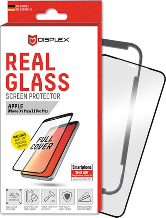 Produktbild Displex Real Glass, Full Cover Panzerglas (1 Stück, Apple iPhone 11 Pro Max, Apple iPhone XS Max)