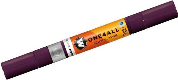 Produktbild Molotow Marqueur pour Maquettes - One4All Twin - Acrylique Prune - 1,5/4mm - -233 - 15 cm (Mehrfarbig, 4 mm, 1 x)
