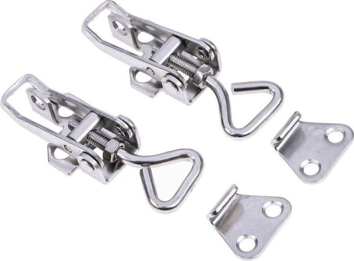 RS PRO Stainless Steel Toggle Latch, 75 x 26.5 x 1