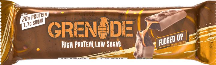 Actual product image Grenade BAR® High-Protein Fudged up 12x60g (Chocolate, Caramel, 12 pcs., 720 g)