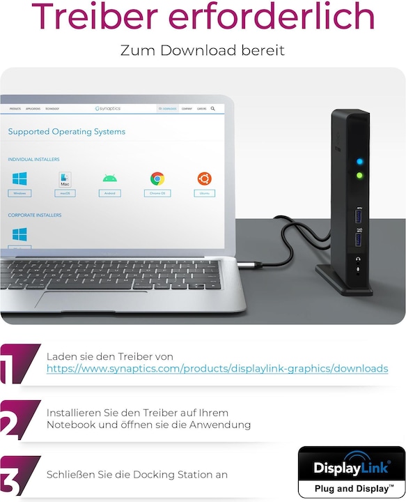 Produktbild Icy Box IB-DK2241AC - USB Type-A 3.0 Multi Dock (USB-B, 11 Ports)