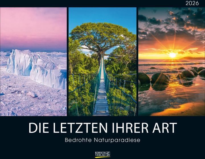 Produktbild Bedrohte Naturparadiese 2026 (45,5x55 cm)