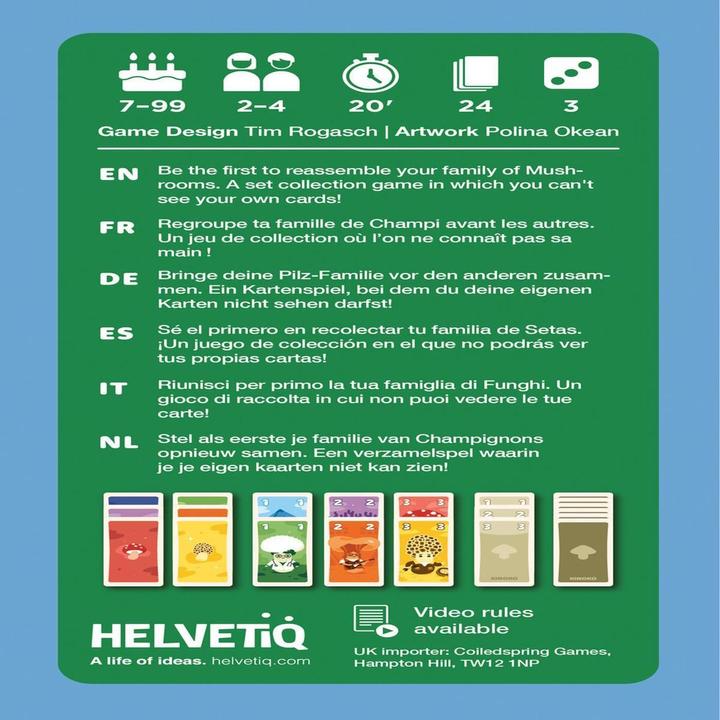 Actual product image Helvetiq Kinoko (Dutch, English, French, German, Italian, Spanish, 2 - 4 Players)