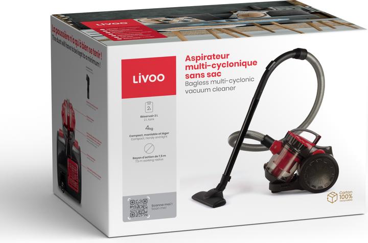 Produktbild Livoo Multizyklon Bodenstaubsauger