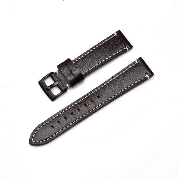 Produktbild MU Classic AH Series Echtleder Ersatz Armband (20 mm, Echtleder, Gear S2 Classic, Galaxy Watch6, Galaxy Watch3 (41mm), 20mm Anstossbreite)