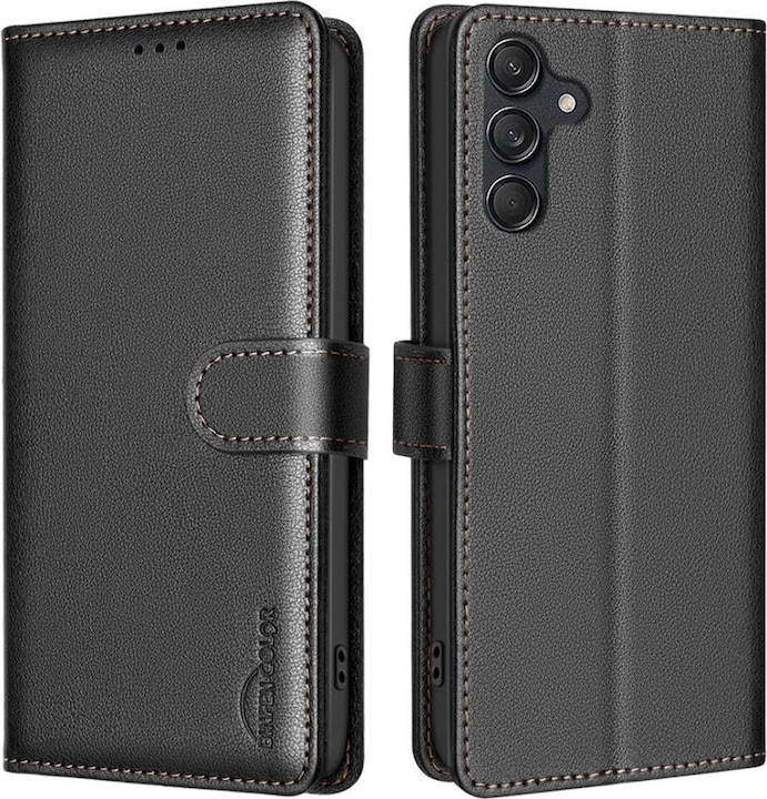 Binfen Color Galaxy A56 - BINFEN Leder Etui Hülle mit RFID Blocker (Samsung Galaxy A56)