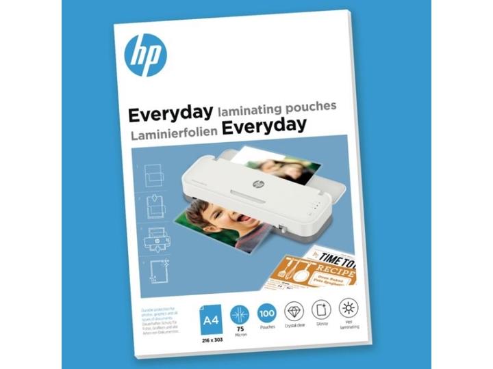 Produktbild HP Premium Everyday Pouches, A4, 75 Micron (A4, 100 Stk., 75 µm)