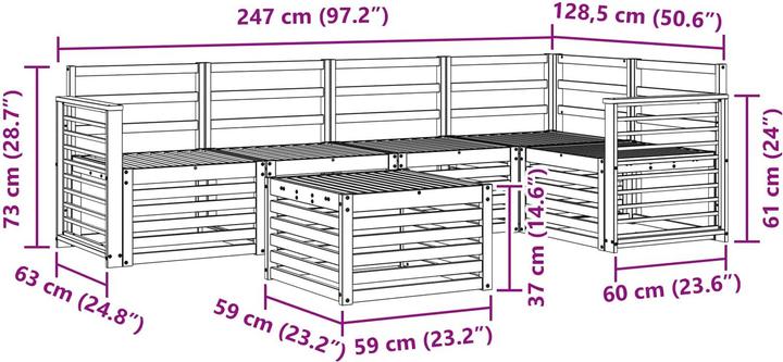 Produktbild vidaXL Outdoor-Sofa