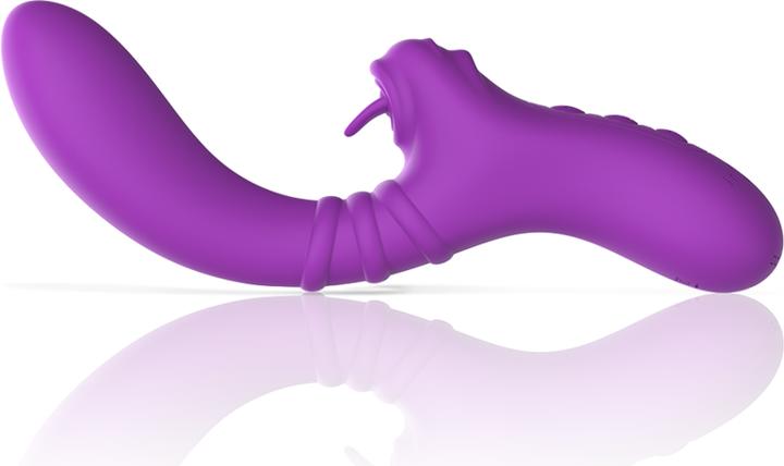 Actual product image Intense Harry Vibrator Flexible With Purple Tongue