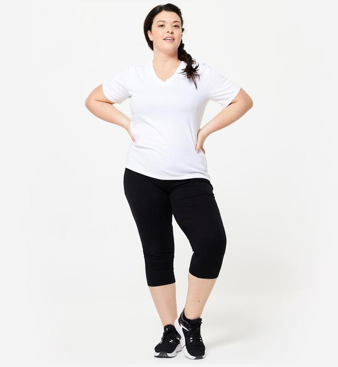 Produktbild Domyos Caprihose Damen Dehnbar Baumwolle (W26/L30)