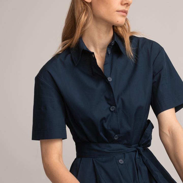 Produktbild La Redoute Collections Blusenkleid mit Bindegürtel (48)