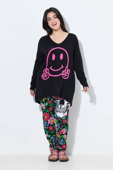 Immagine prodotto Angel of Style Pullover, oversized, Smiley, V-Ausschnitt (54)