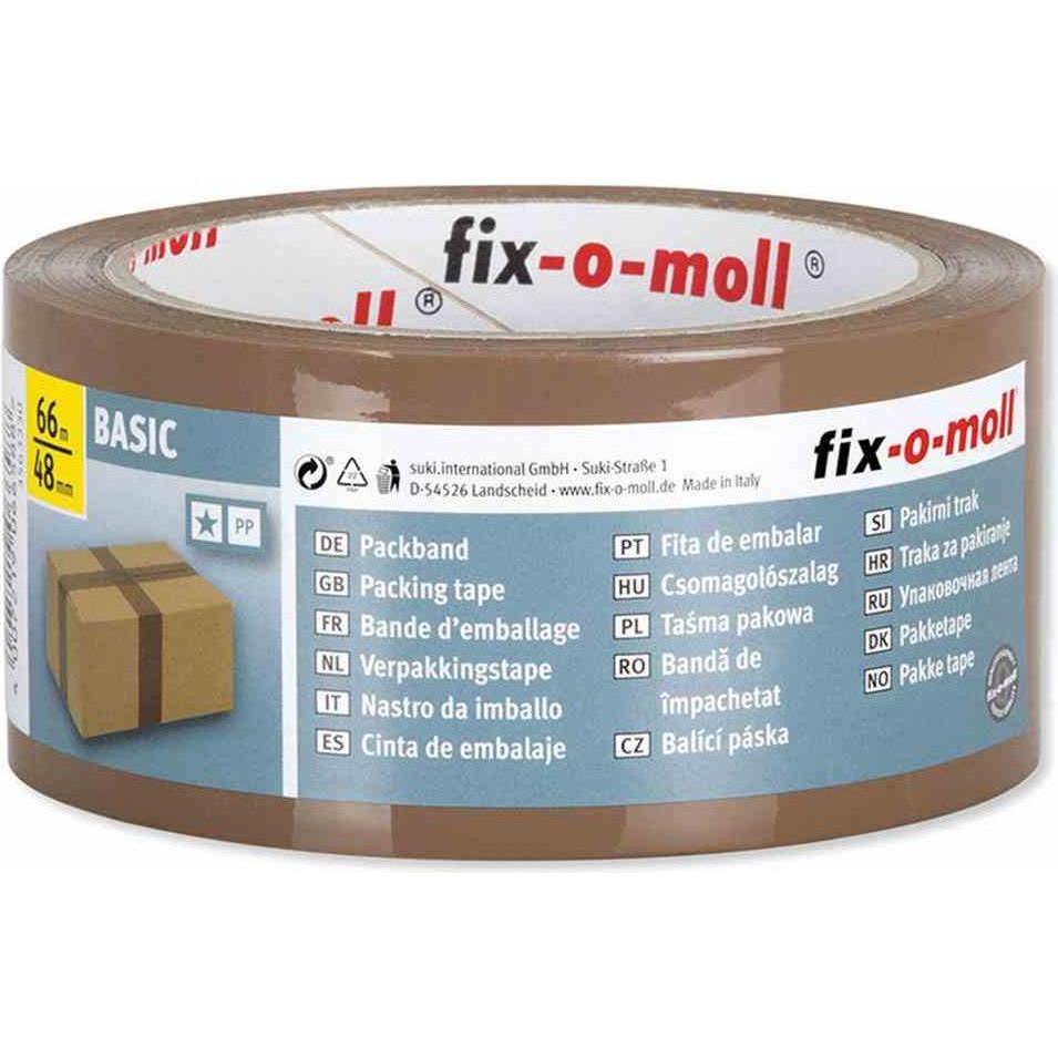Fix-o-moll, Klebeband, Packband braun 66 m (48 mm)
