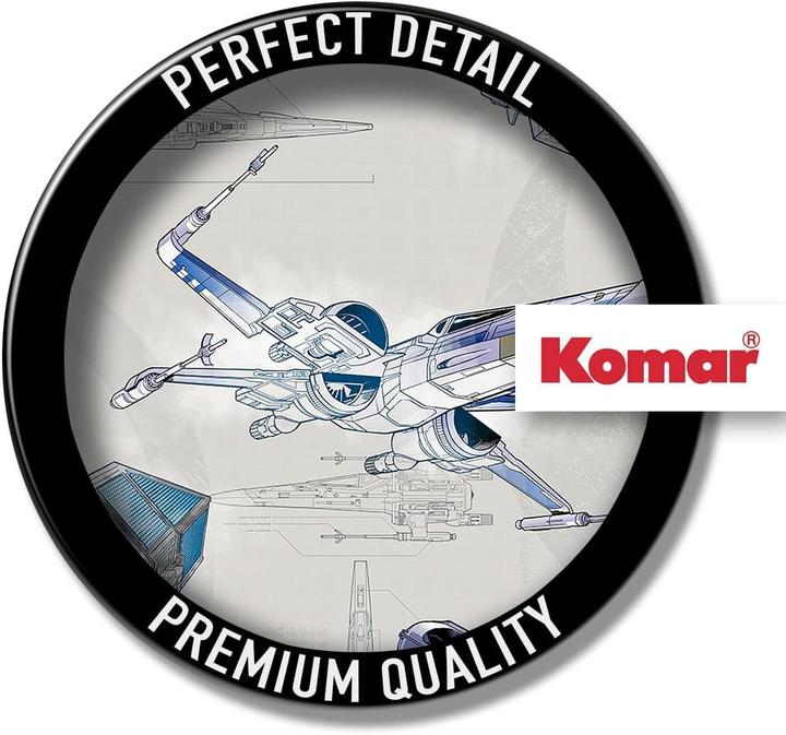 Productafbeelding Komar Star Wars Blauwdruk Licht Ruimteschip Bouw Behang