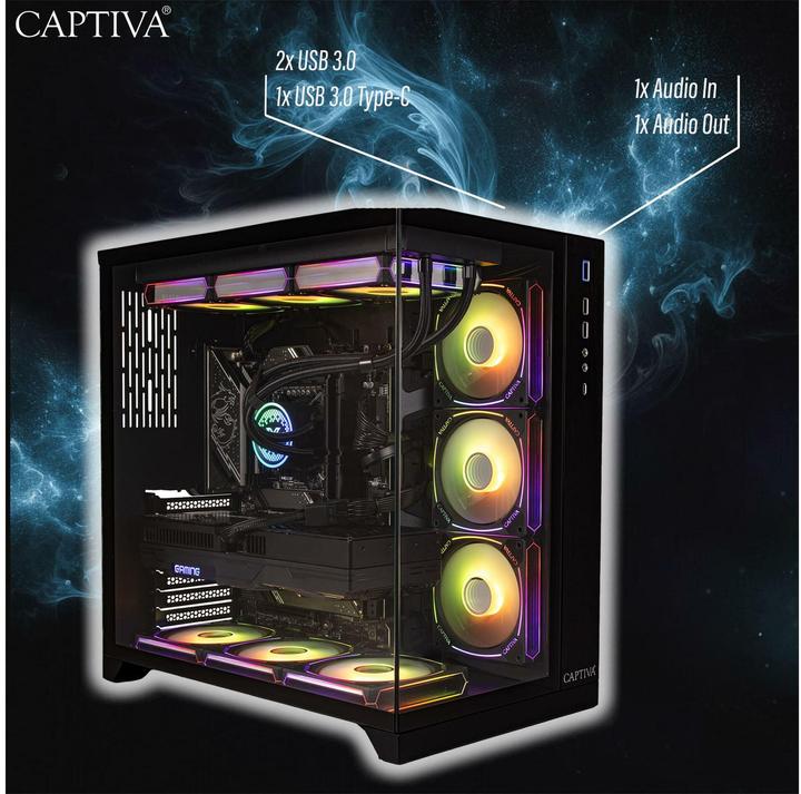 Actual product image Captiva I90-060 (2000 GB, 32 GB, Intel Core i9-14900KF, GeForce RTX 5070)
