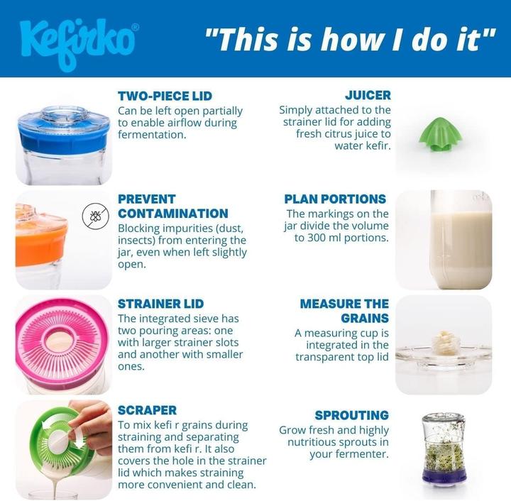 Produktbild Kefirko Fermentationsglas (1.40 l)