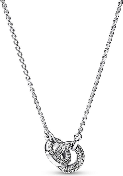 Produktbild Pandora Signature Intertwined Pavé Pendant Halskette (Silber 925, 45 cm)