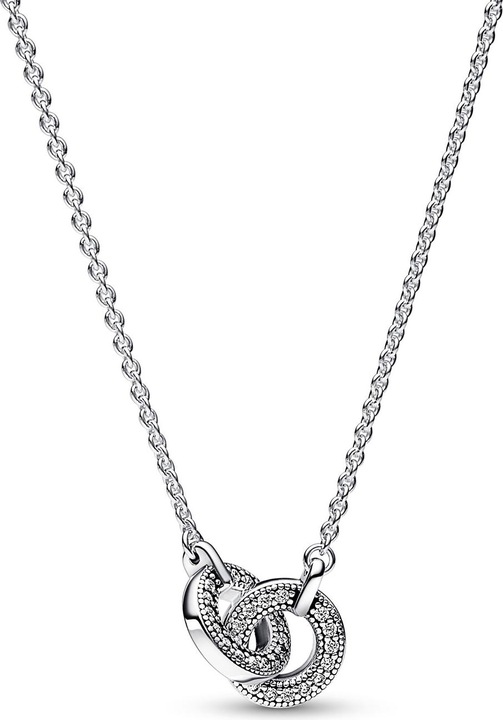 Produktbild Pandora Signature Intertwined Pavé Pendant Halskette (Sterling Silber 925, 45 cm)