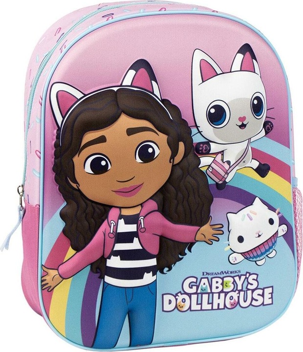 Gabby's Dollhouse Kinderrucksack 3D, rosa