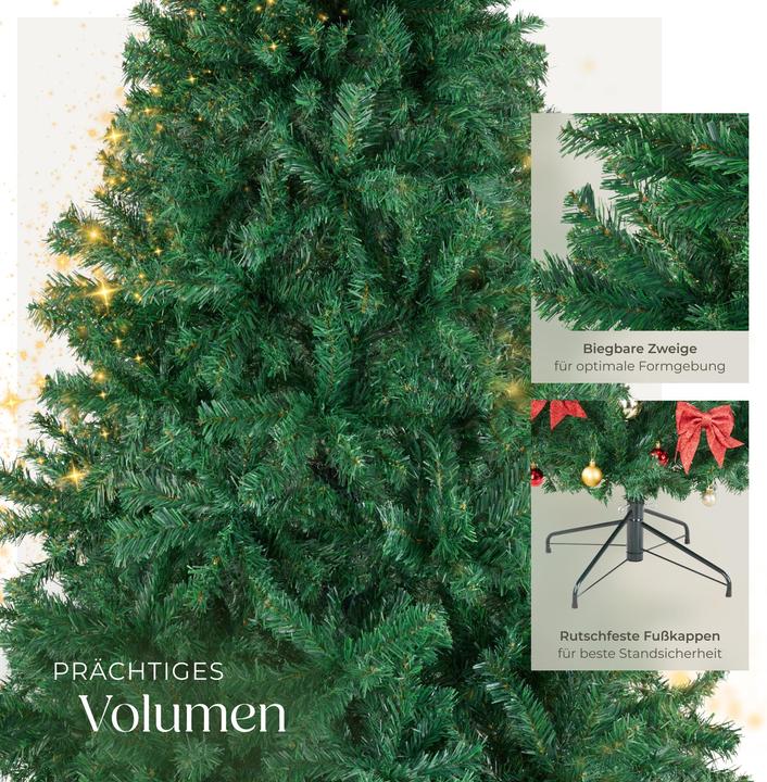 Produktbild tectake Künstlicher Weihnachtsbaum Dasher, naturgetreue Optik (230 cm)