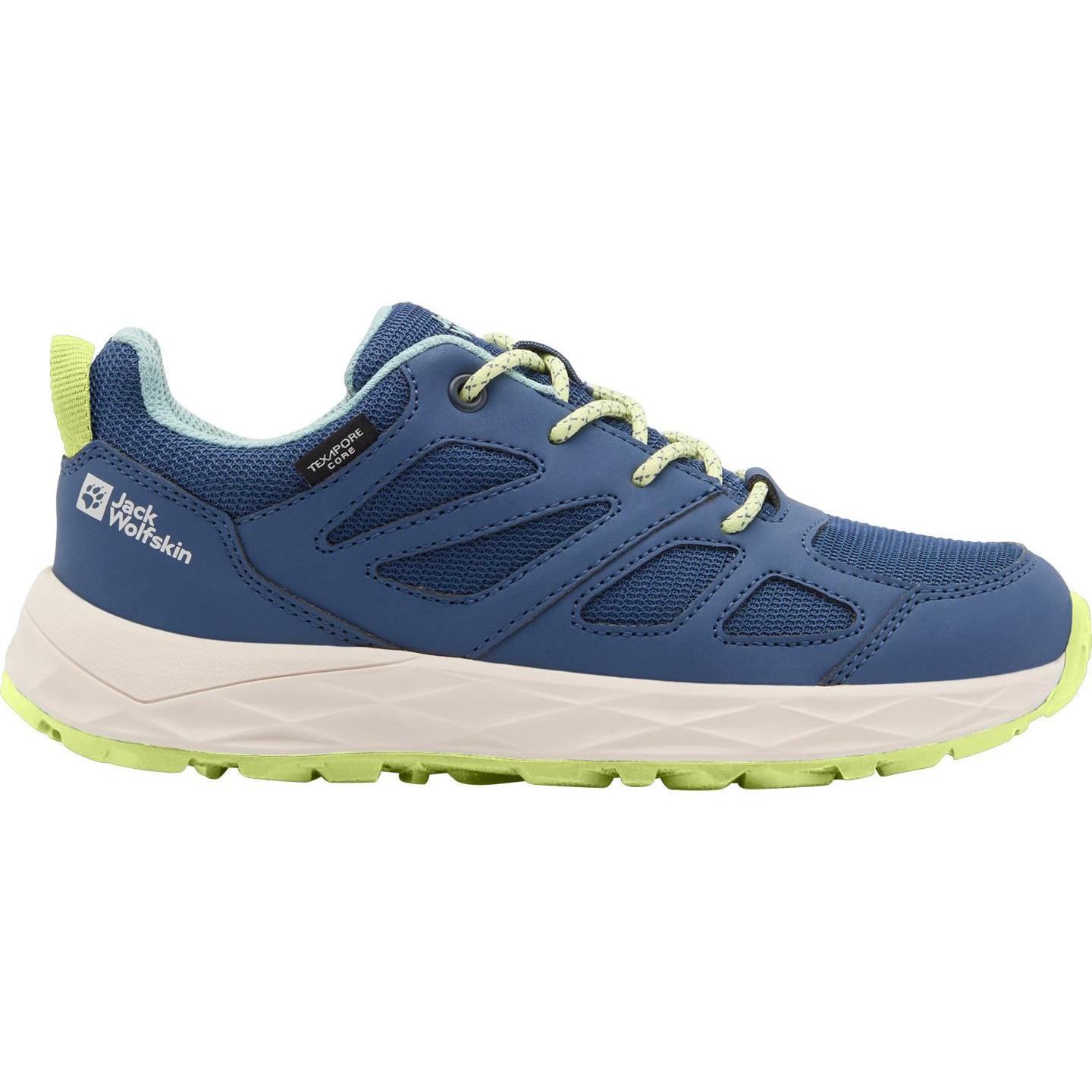 Jack Wolfskin, Wanderschuhe, Woodland 2 Texapore Low K (38), Blau