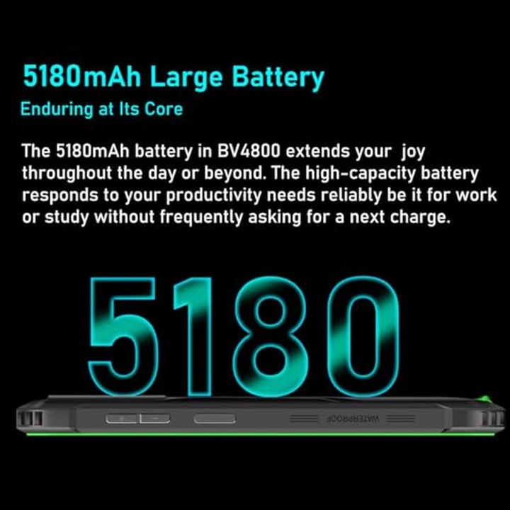 Image du produit Blackview BV4800 (Double Sim - 6.56" - 64 Go, 3 Go RAM) Vert (64 Go, Vert, 6.56")