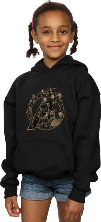 Immagine prodotto Avengers Infinity War Logo Felpa con Cappuccio Ragazze (140, 146)