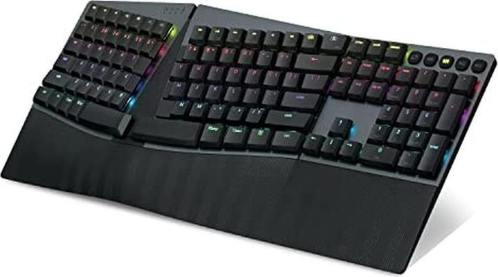 Produktbild Perixx Bluetooth Backlit Ergo Low Profile Mechanical Full-size US Tactile Keyboard (US, Kabelgebunden, Kabellos)