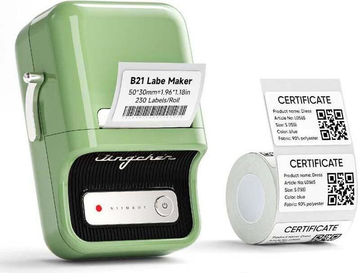 Actual product image Niimbot B21 Pro (300 dpi)