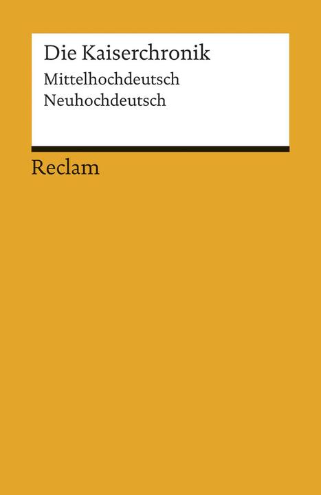 Produktbild Die Kaiserchronik (Deutsch, Mathias Herweg, 2014)