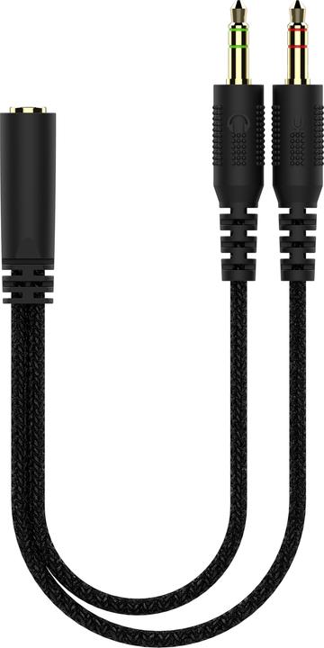 Actual product image Deltaco Headset Gaming Proteinleder,3,5-mm-Anschluss schwarz (Cable)