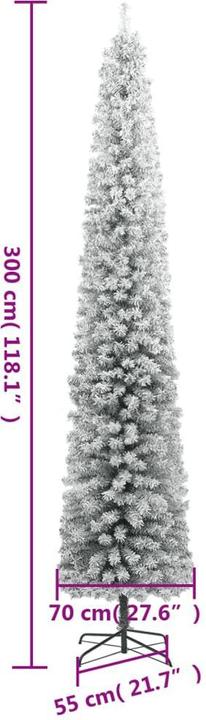 Produktbild vidaXL schlanker Weihnachtsbaum (300 cm)