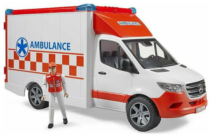 Actual product image Bruder MB Sprinter ambulance with driver